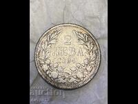 Монета 2 лева 1894