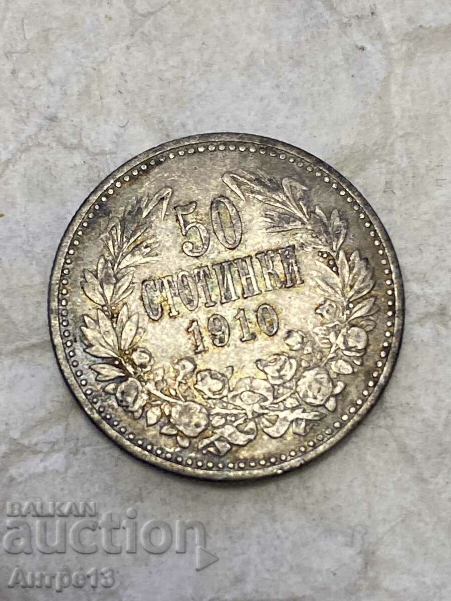 Monedă de 50 de cenți 1910