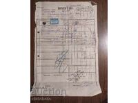 Import receipt with rare stock stamp dvo customs and railway..