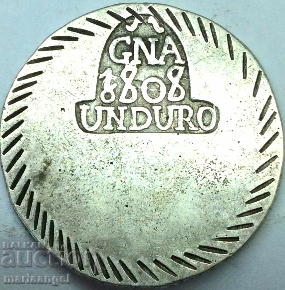 Spain Ferdinand VII 1808-1833 DURU DURU 1808 silver - rare