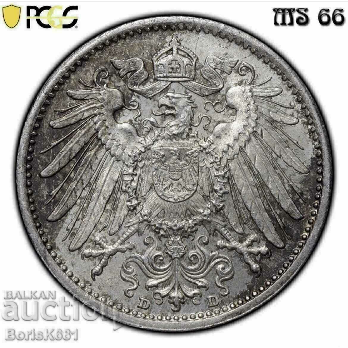 1 stamp 1910 Germany MS66 PCGS - 5 1 stamp 1910 Germany MS66 PCGS - 5