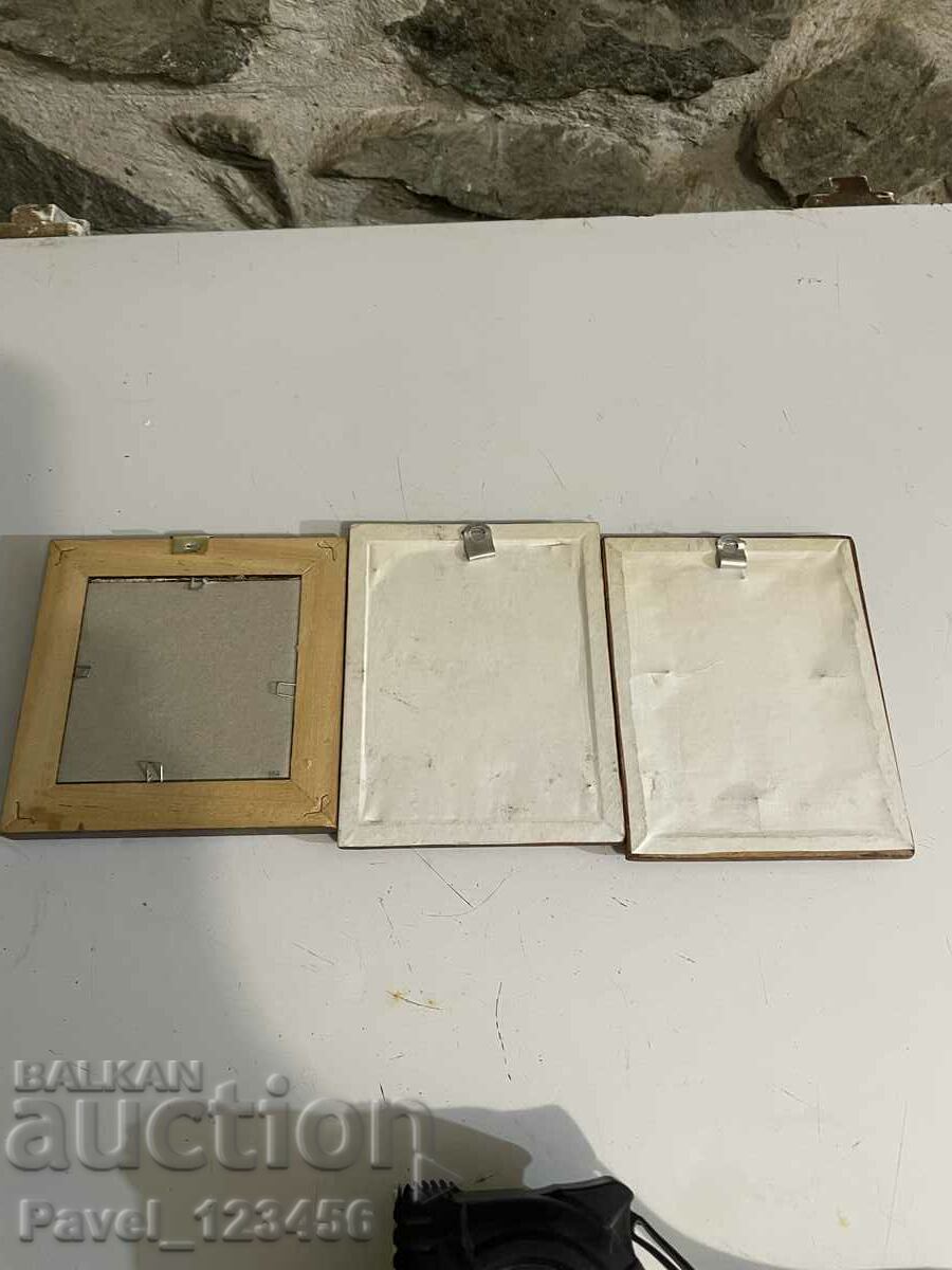 3 painted miniature paintings - 6 3 painted miniature paintings - 6