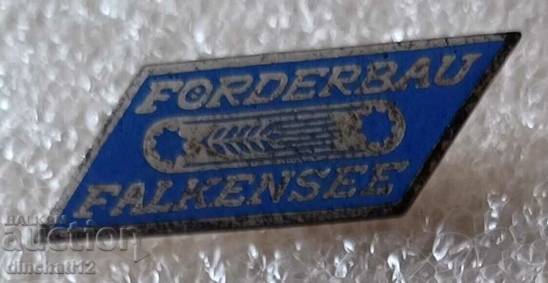 Auction Anstecknadel badge FORDERBAU FALKENSEE tractor Auction Anstecknadel badge FORDERBAU FALKENSEE tractor