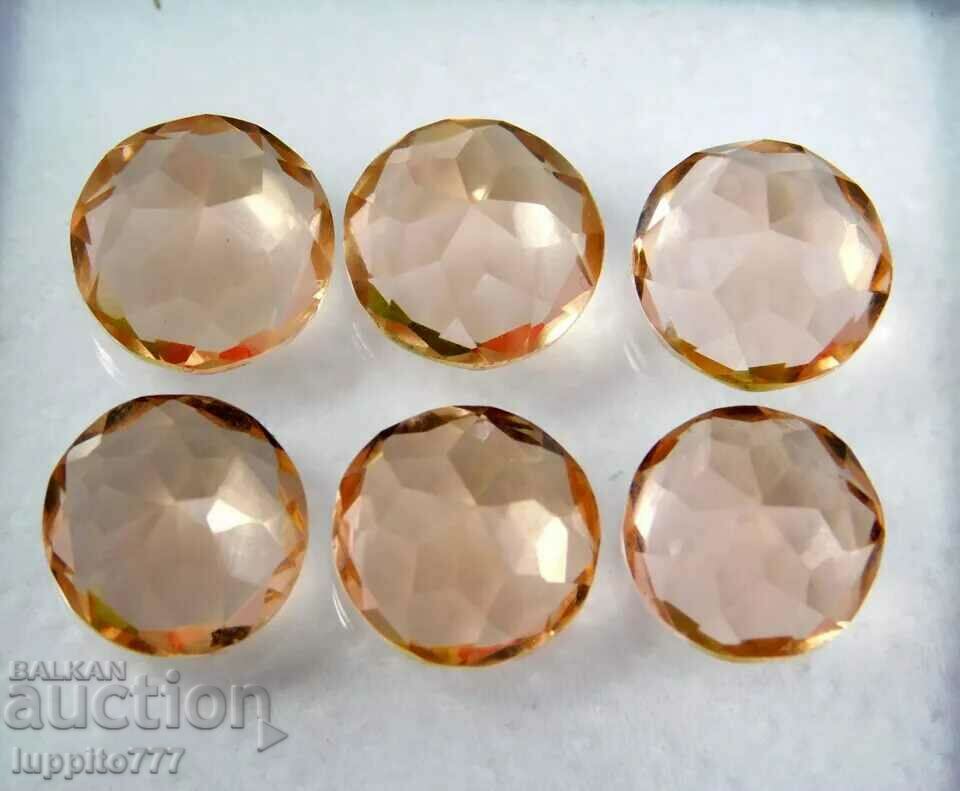 37.40 carat natural topaz lot 6 pieces - 6 37.40 carat natural topaz lot 6 pieces - 6