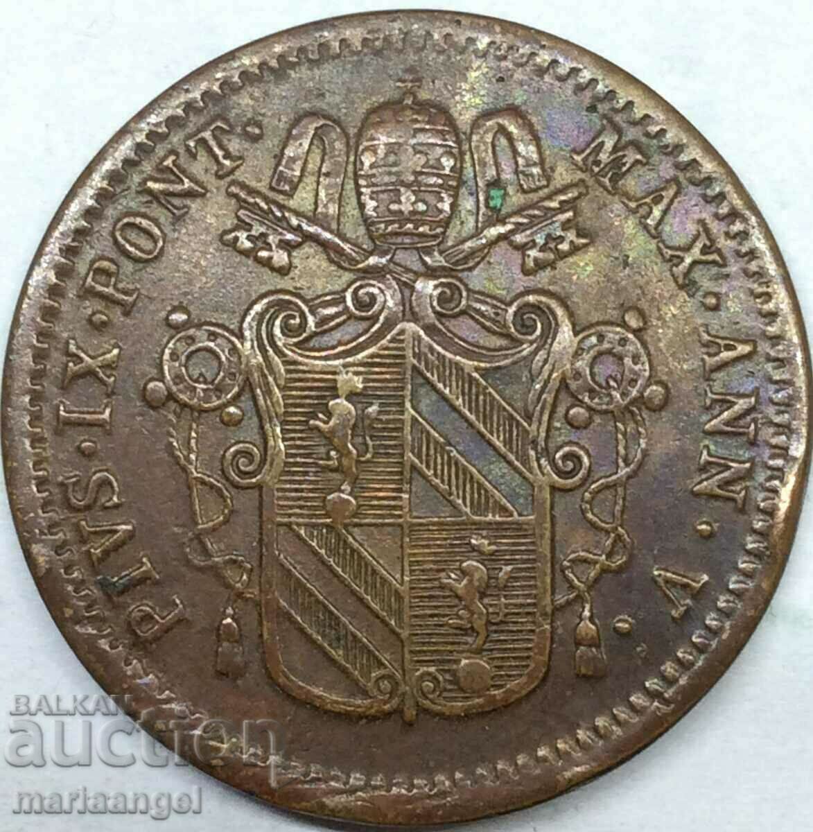 1/2 bayoko 1850 Vatican ROME 23mm μπρούτζινο