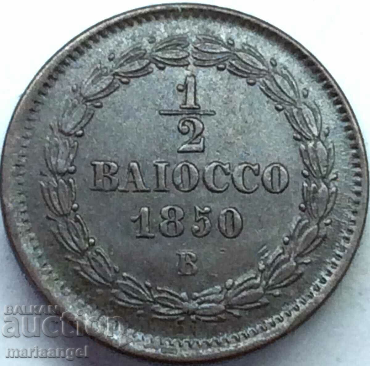 1/2 bayoko 1850 Vatican ROME 23mm μπρούτζινο