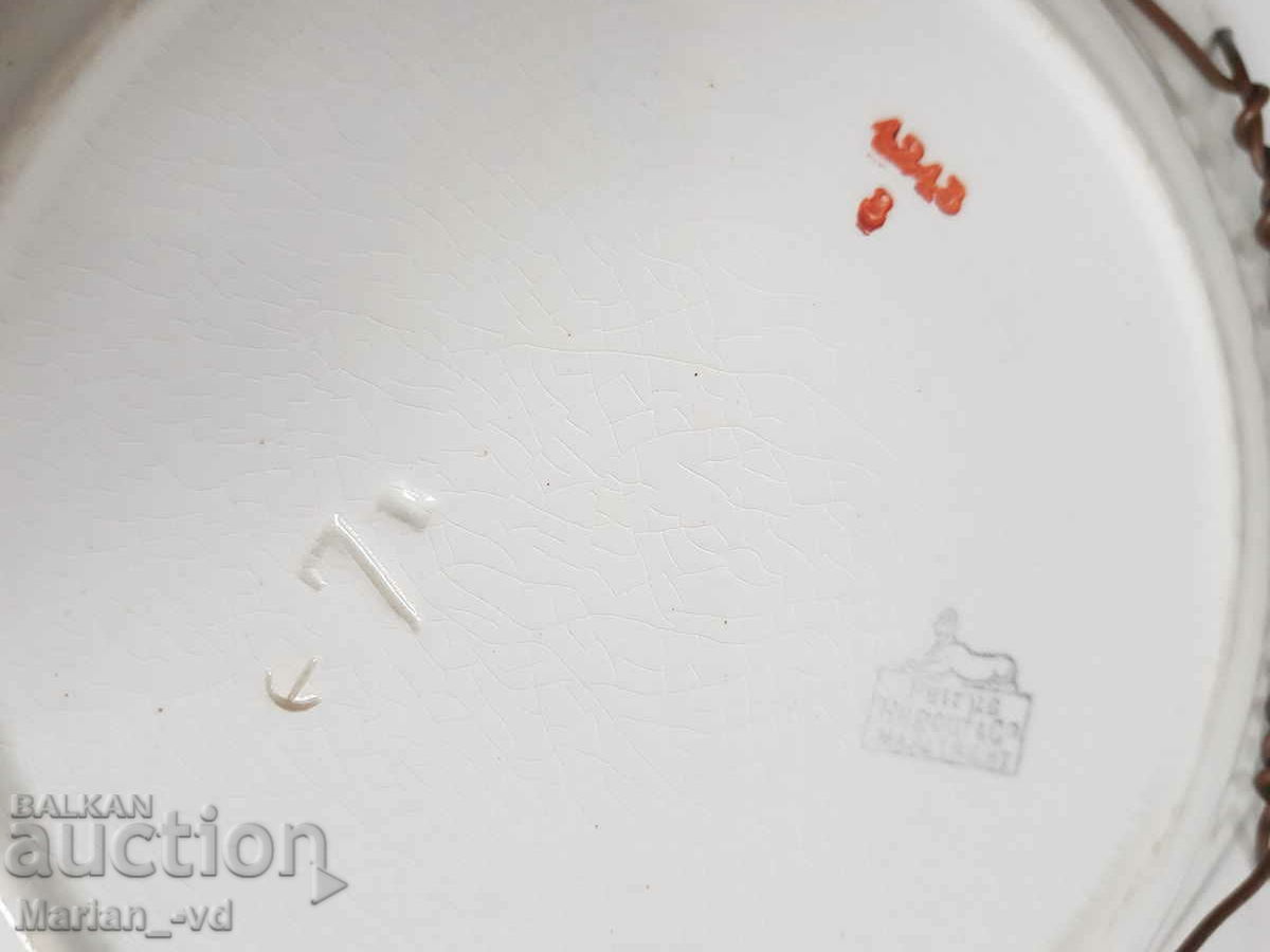 Παλαιό πορσελάνινο πιάτο τοίχου - 5 Παλαιό πορσελάνινο πιάτο τοίχου - 5