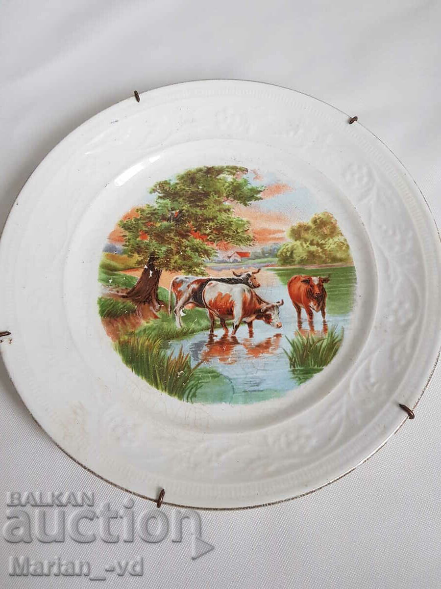 Old porcelain wall plate