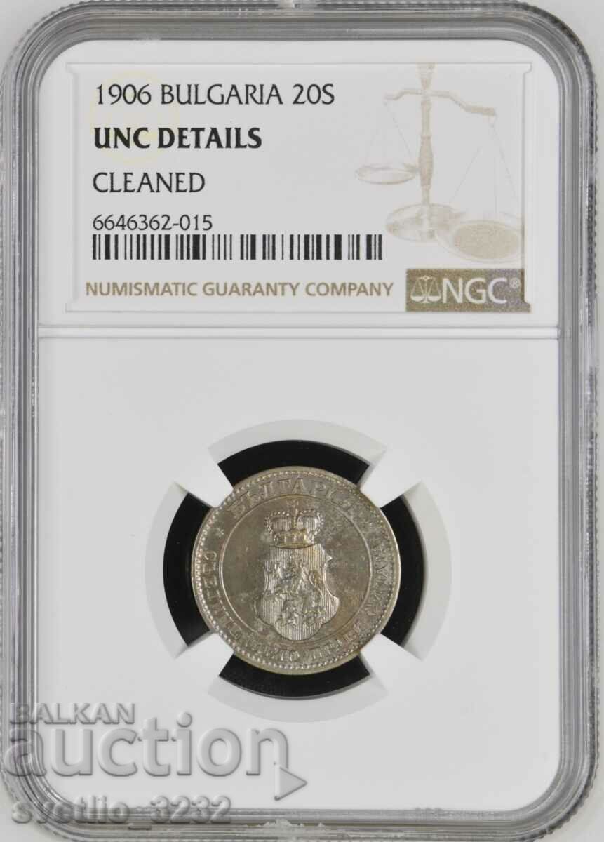 20 cents 1906 UNC NGC