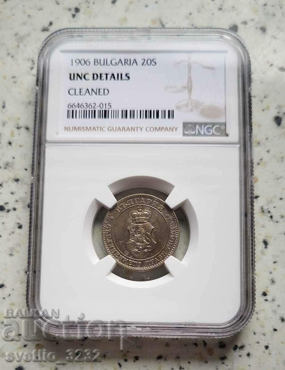 20 cents 1906 UNC NGC