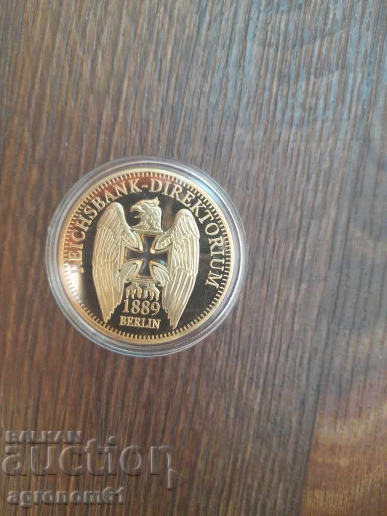 Coins - Gold Nazi coin plaque