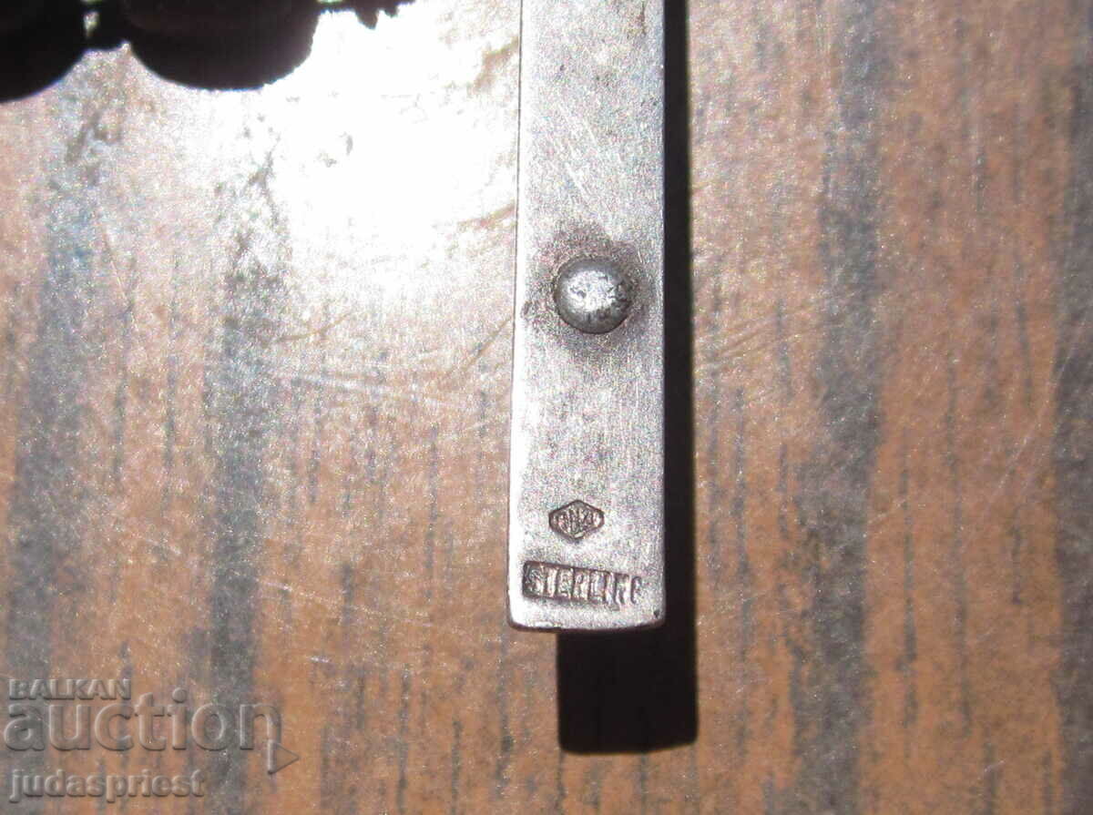 Αντικέ καθολικό ασημένιο κομπολόι και κολιέ μάτι τίγρης - 5 Αντικέ καθολικό ασημένιο κομπολόι και κολιέ μάτι τίγρης - 5