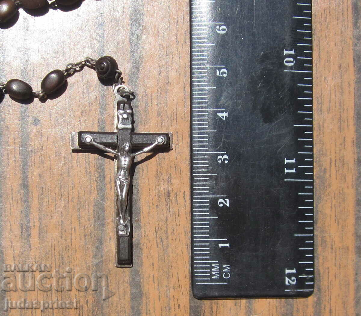 Αντικέ καθολικό ασημένιο κομπολόι και κολιέ μάτι τίγρης - 7 Αντικέ καθολικό ασημένιο κομπολόι και κολιέ μάτι τίγρης - 7