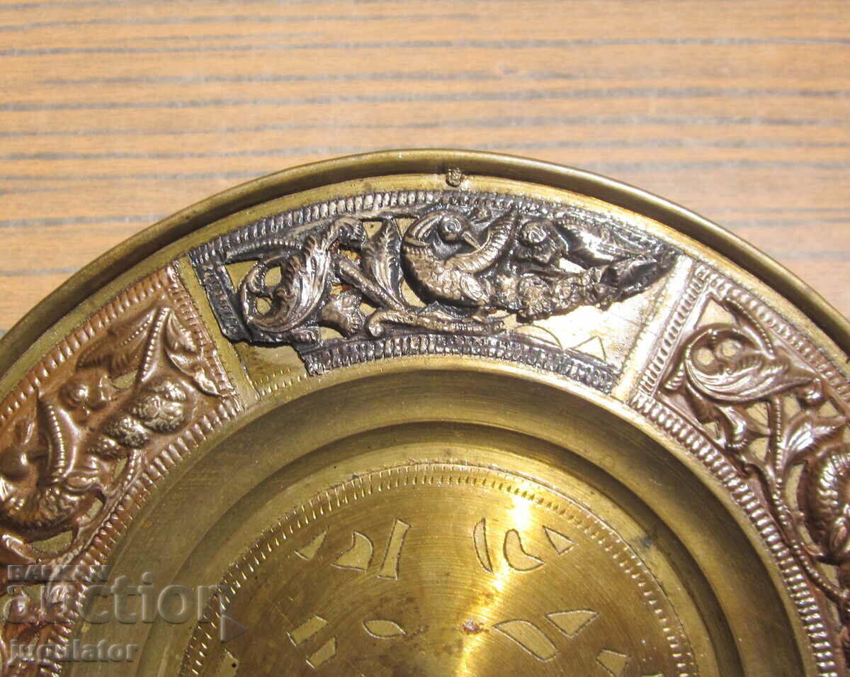 Delivery of Bulgarian Renaissance plate with folk silver ornaments Delivery of Bulgarian Renaissance plate with folk silver ornaments