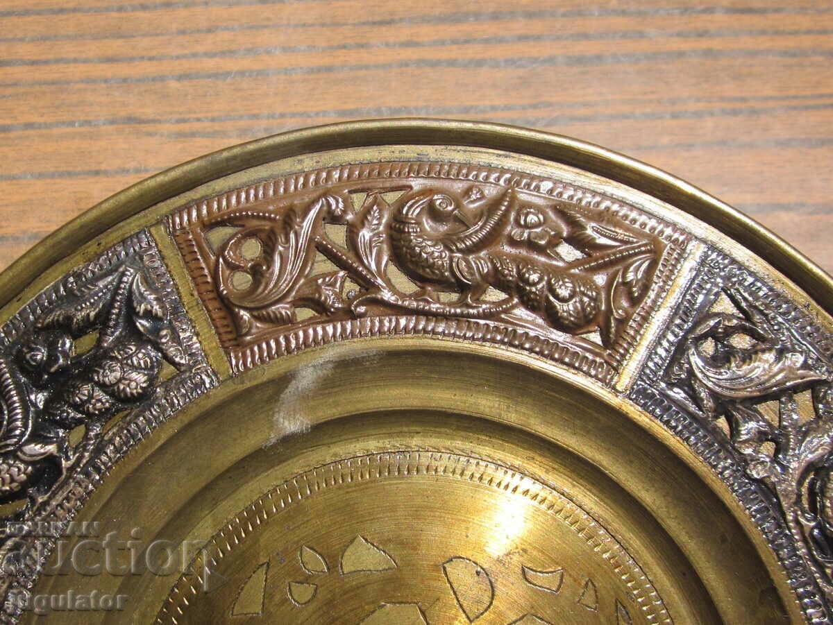 Bulgarian Renaissance plate with folk silver ornaments - 5 Bulgarian Renaissance plate with folk silver ornaments - 5