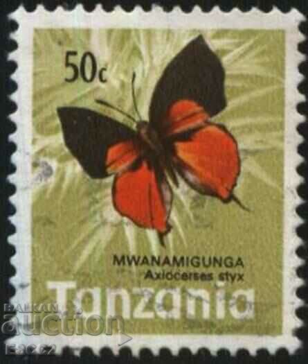 Ștampilată Fauna Butterfly 1973 din Tanzania