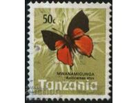Ștampilată Fauna Butterfly 1973 din Tanzania