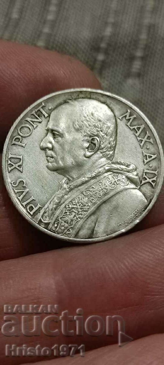 10 лири 1930 Ватикана