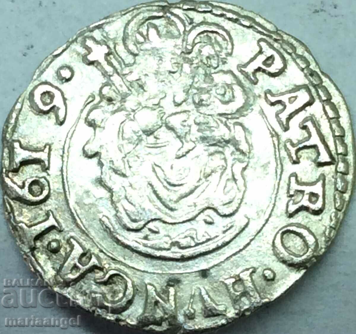 Hungary Matthias II Denarius Madonna/Coat of Arms silver