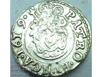 Hungary Matthias II Denarius Madonna/Coat of Arms silver