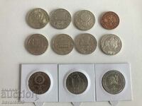 Лот юбилейни монети 11 броя.