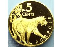 5 cents 1978 Guyana UNC PROOF