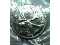 Canada 25 cents 1970 UNC