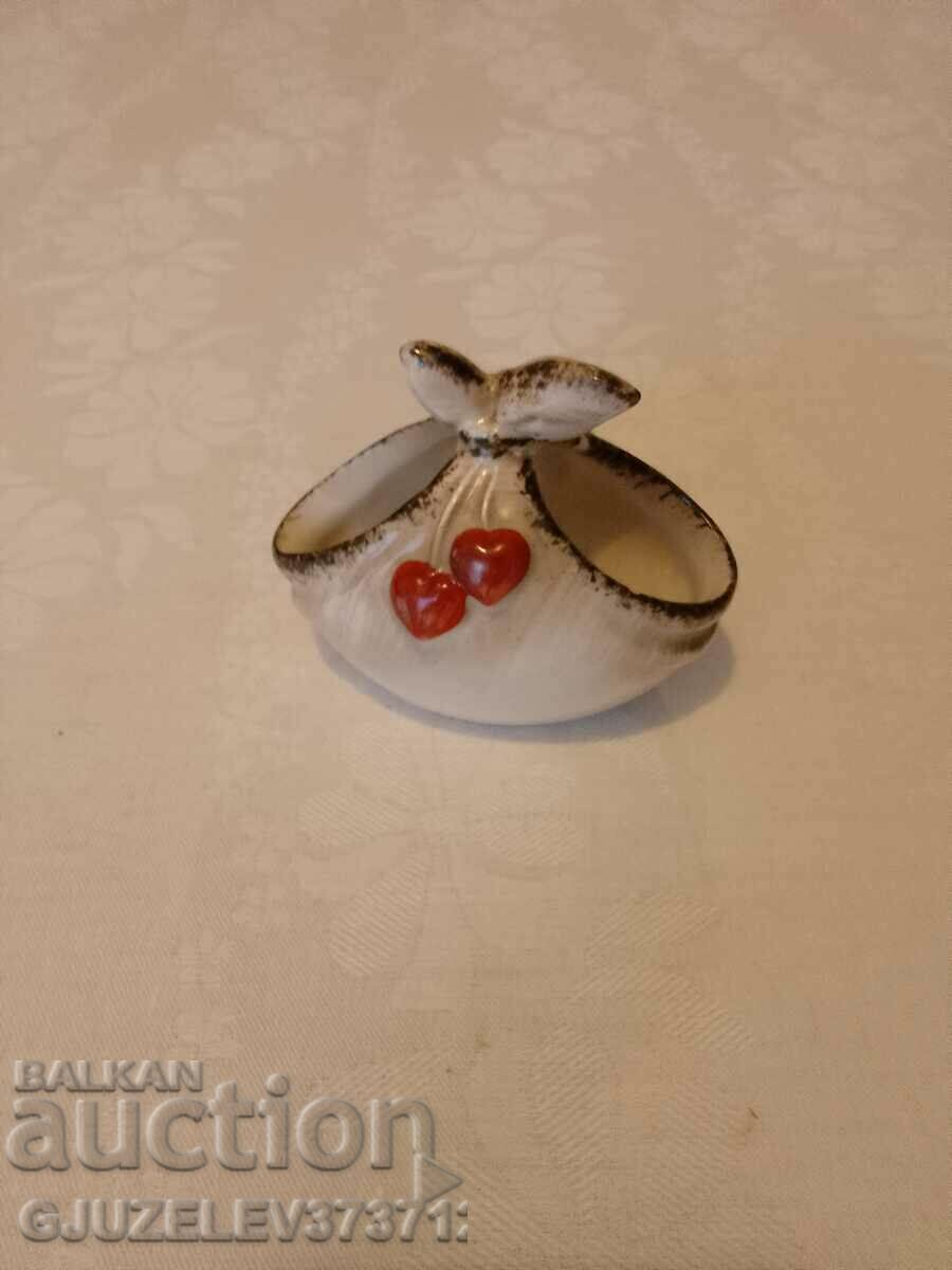 Old collectible porcelain toothpick holder