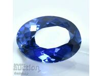 BZC! 10.80 ct natural tanzanite oval cert. GGL from 1 st!