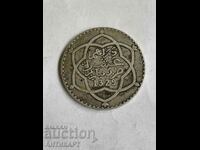 рядка сребърна монета 10 дирхама Мароко 1911 сребро