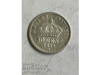 moneda de argint 50 de centi Franta 1864 argint