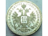 10 кройцера 1868 Австрия Франц Йозеф сребро