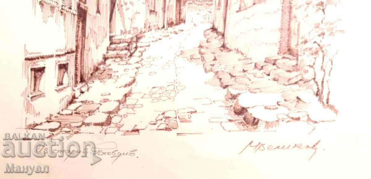 Delivery of Painting "From old Plovdiv" Marin Velikov. Delivery of Painting "From old Plovdiv" Marin Velikov.