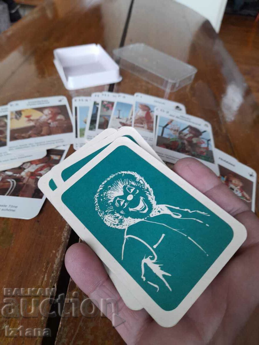 Old children's playing cards Hedgehogs - 6 Old children's playing cards Hedgehogs - 6