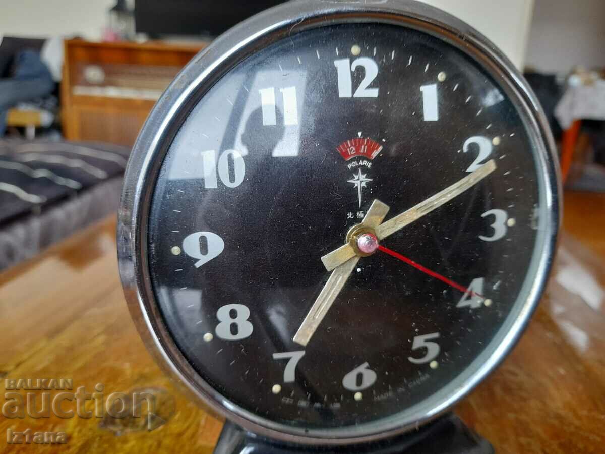 Παλιό επιτραπέζιο ρολόι, ξυπνητήρι Polaris με τιμή 33.00 BGN | € 16.87 Παλιό επιτραπέζιο ρολόι, ξυπνητήρι Polaris με τιμή 33.00 BGN | € 16.87