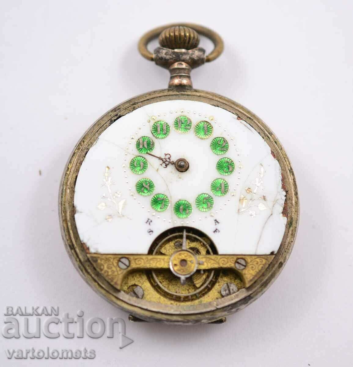 Vintage εβδομαδιαίο ρολόι τσέπης - δεν λειτουργεί