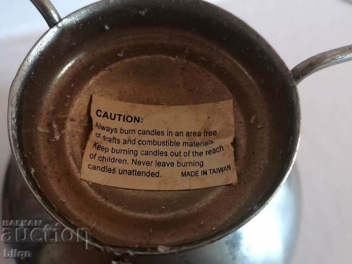 Great Set of Metal Plastics and Candlestick - 6 Great Set of Metal Plastics and Candlestick - 6