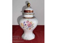 Beautiful vase with lid, PM Made in GDR !!!No remarks!!!