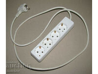 Extension cord 1.45 m, quadruple CE splitter, preserved