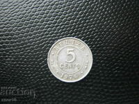 Belize 5 cents 1976