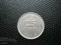 Belize 25 de cenți 1985