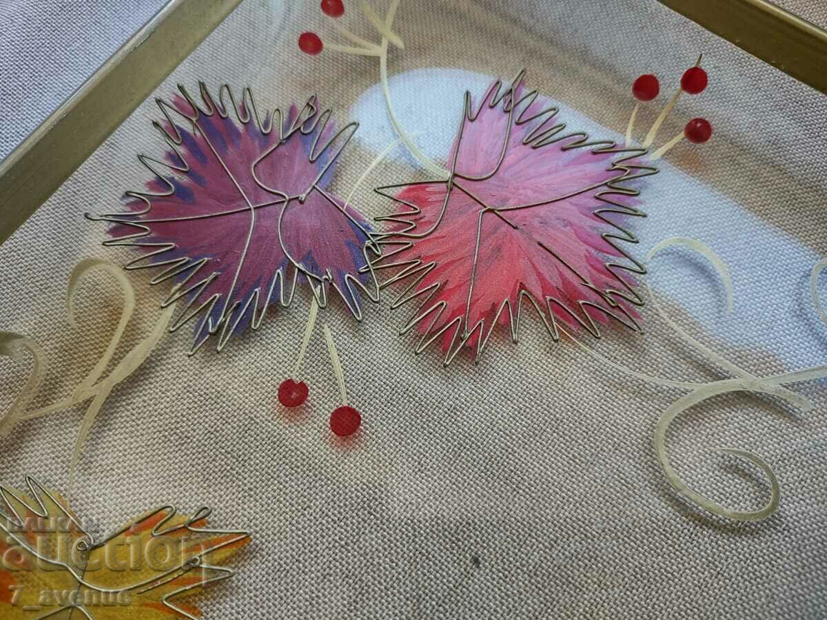 Аукцион Декоративна чиния, стъкло с емайл, стара оригинална 22/22 см Аукцион Декоративна чиния, стъкло с емайл, стара оригинална 22/22 см