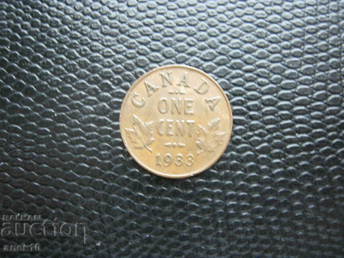 Канада  1  цент   1933