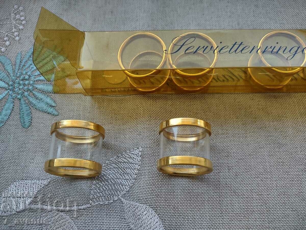 Old napkin rings 6 pieces, 16.05..24 - 6 Old napkin rings 6 pieces, 16.05..24 - 6