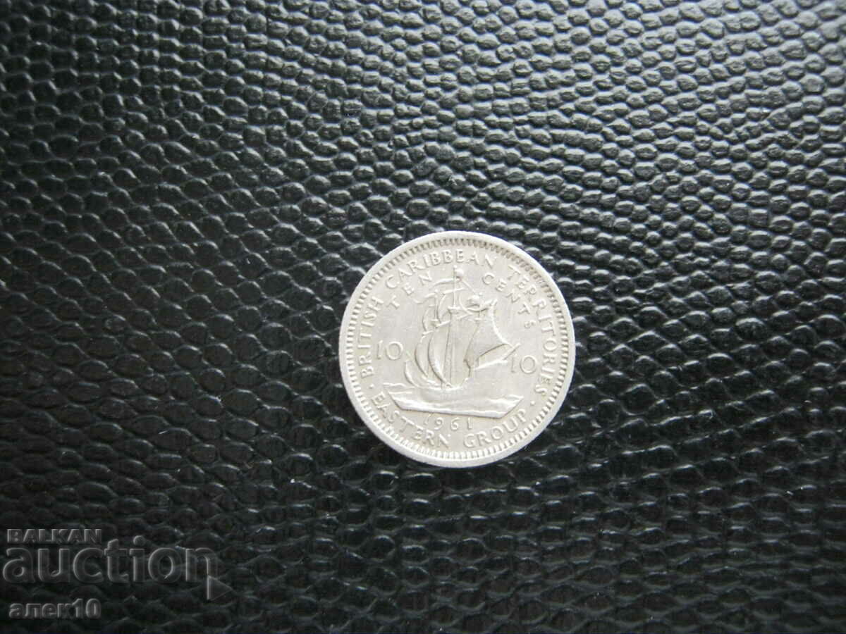 Изт. Карибски  щати  10  цент   1961