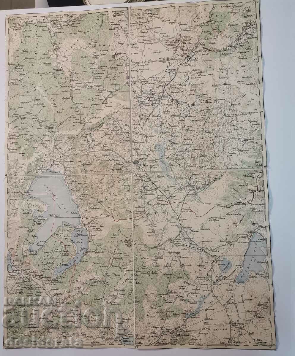 Old Austrian military map of Bitola with price 100.00 BGN | € 51.13