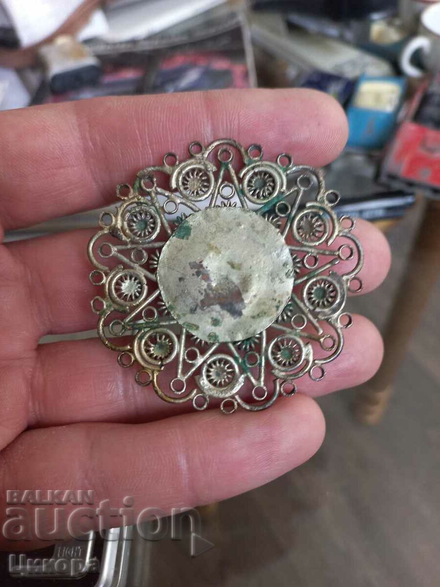 OLD SILVER JEWELRY FILIGREE BROOCH with price 50.00 BGN | € 25.56