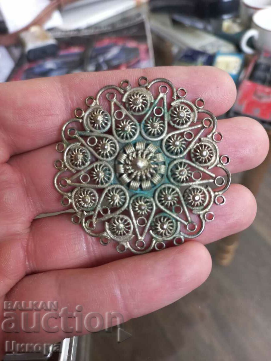 BIJUTERIE ARGINT VECHI BROSA FILIGRANA