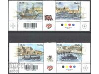 Чисти марки  Лодки  Кораби  2014 от Малта