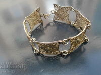 Brățară din filigran placată cu argint vechi